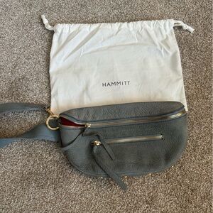 Hammitt Blue/Charcoal Leather Crossbody Bag